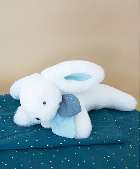 Coffret Pantin Lapin Bleu Happy Pop 25 Cm