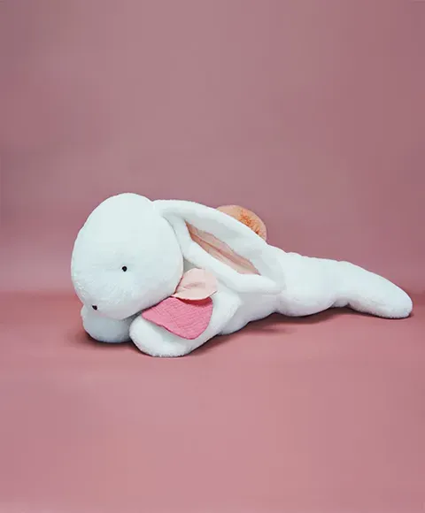 Peluche Geante Xxl Lapin Beige Happy Boho 80 Cm