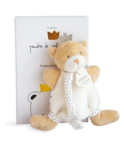 Product Doudou Attache Sucette Ours Petit Roi Marron 15 Cm Image