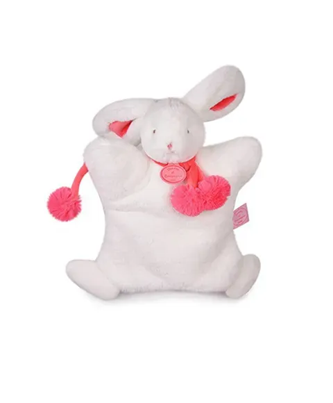 Product Doudou Marionnette Lapin Pompom Fraise Image