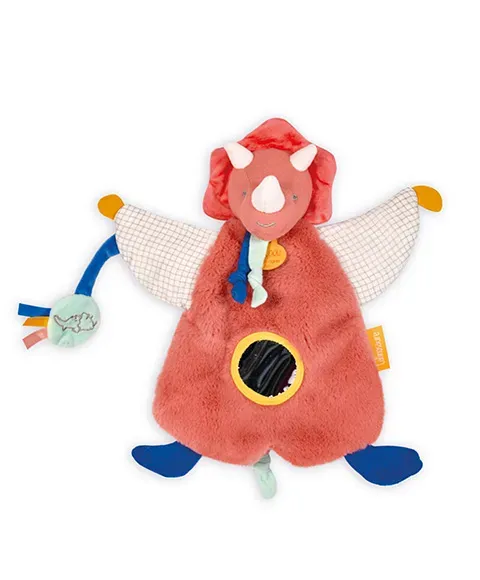 Product Doudou Marionnette Deveil Dinosaure Orange Lou 25 Cm Image