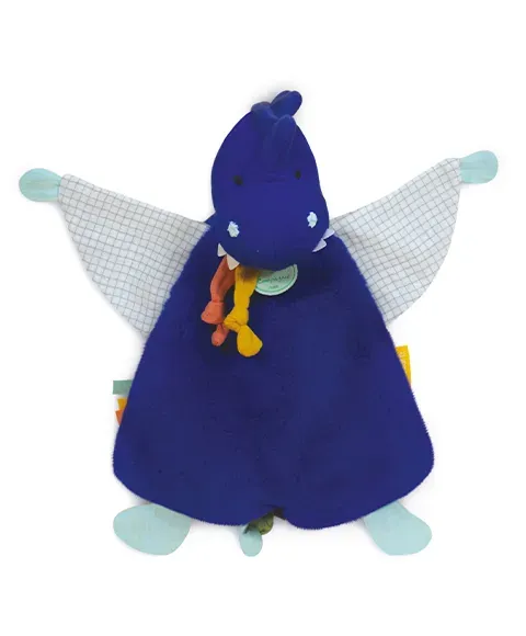 Product Doudou Plat Dinosaure Bleu Sashou 25 Cm Image