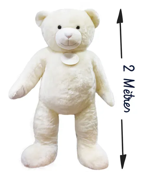 Product Ours Geant Blanc Poudre Collection Xxxxl 200 Cm Image