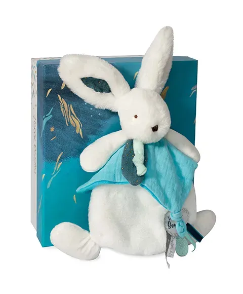 Product Doudou Plat Happy Doudou 25 Cm Bleu Image