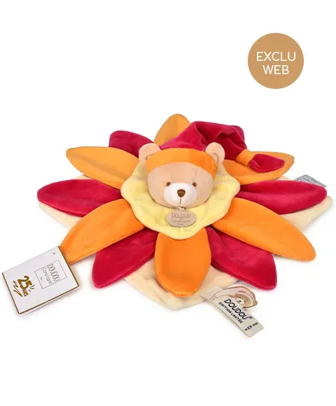 Product Doudou Fleur Collector Jaune Orange 25 Cm Reedition Limitee Et Numerotee Image