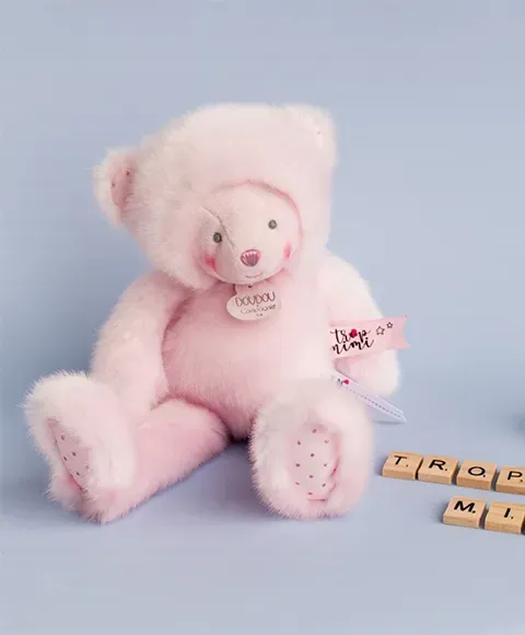 Product Peluche Ours Rose Trop Mimi 30 Cm Image